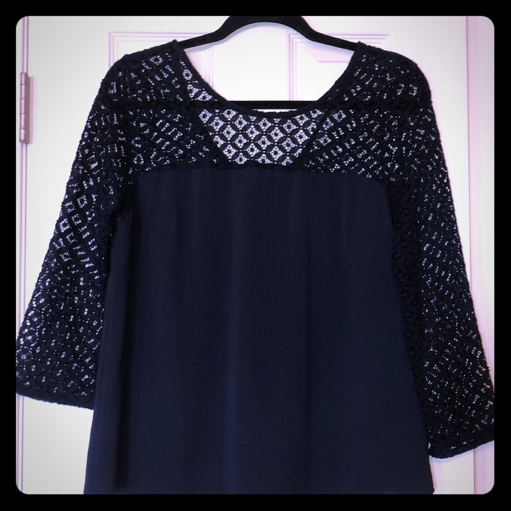 Cerise Blue Blouse Medium
